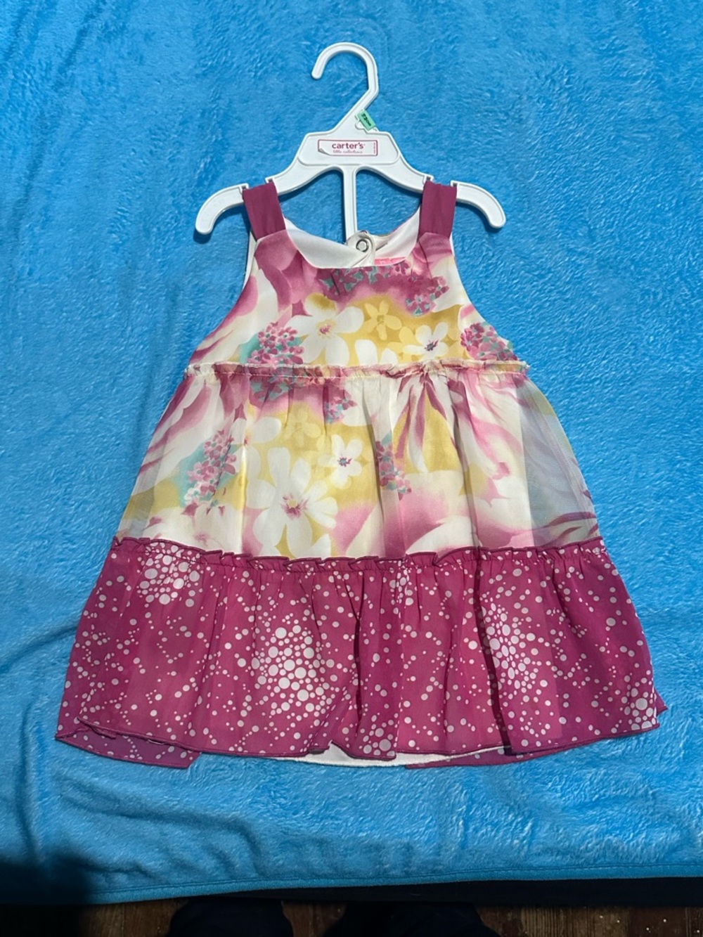 24M kids- Pink and Yellow Floral Tiered Sundress